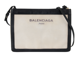 Logo Crossbody, Canvas/Leather, Beige/Blk, 528147, B/DB, 2*